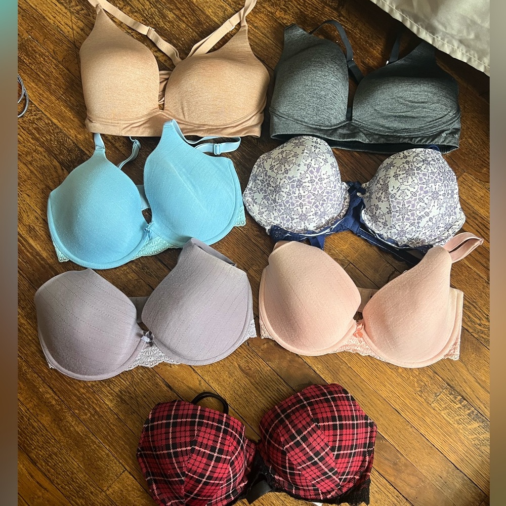 Set of 7 32DD AdoreMe Bras